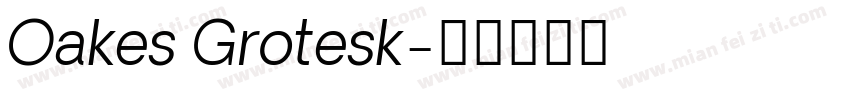 Oakes Grotesk字体转换